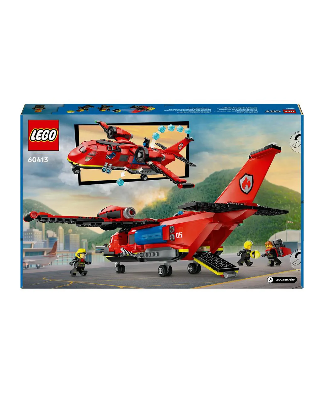 مجموعة لعبة بناء طائرة الإنقاذ من الحريق 60413 من LEGO® City - الصورة 3