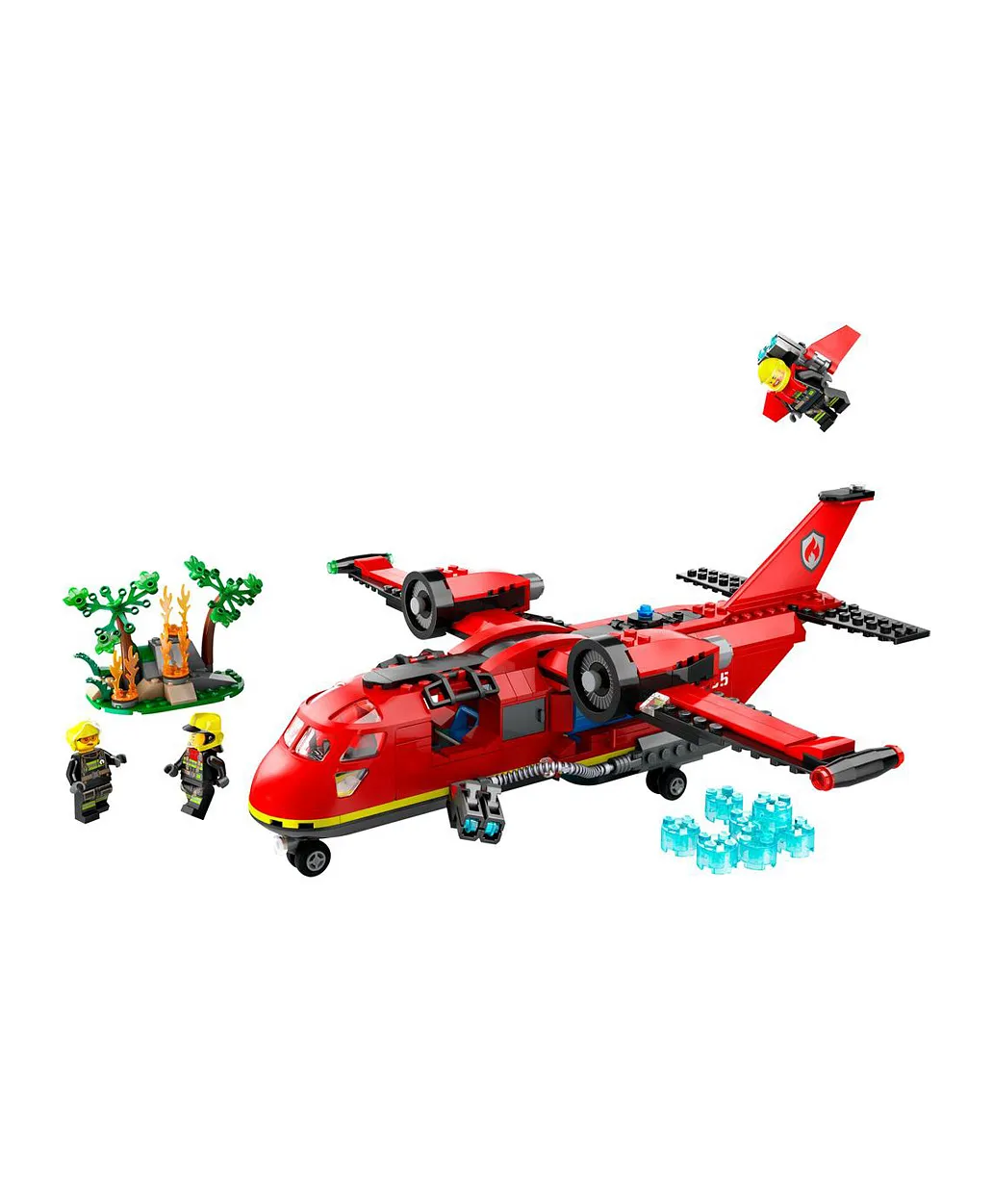 مجموعة لعبة بناء طائرة الإنقاذ من الحريق 60413 من LEGO® City - الصورة 11