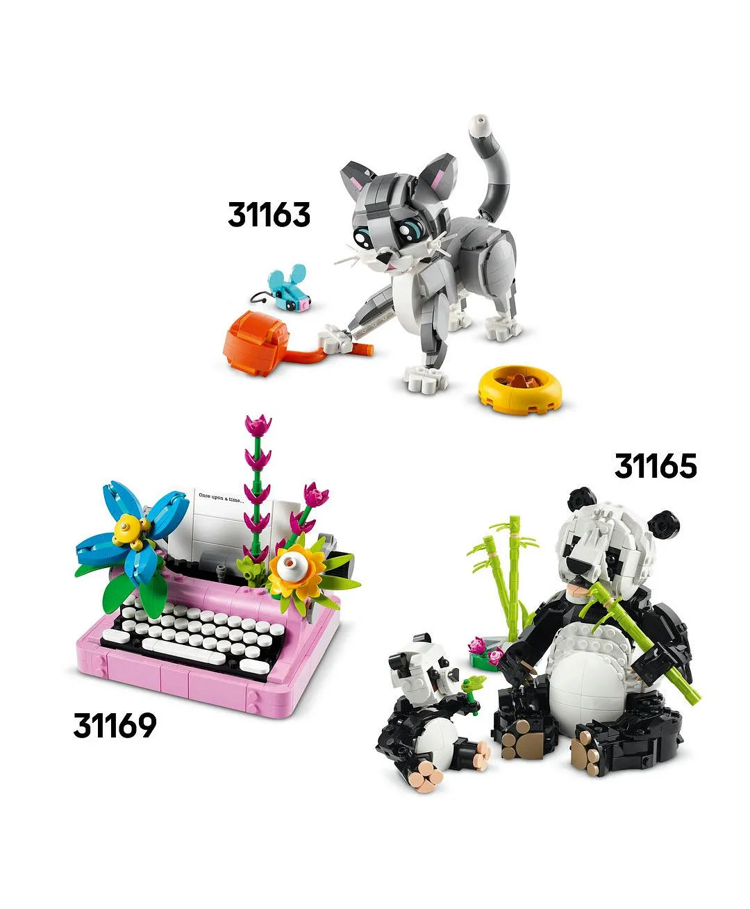 مجموعة لعب الحيوانات 3 في 1 أرنب لطيف من ليغو® كرييتور، تتحول إلى لعبة لاما أو لعبة فقمة 31162 - 326 قطعة - الصورة 6